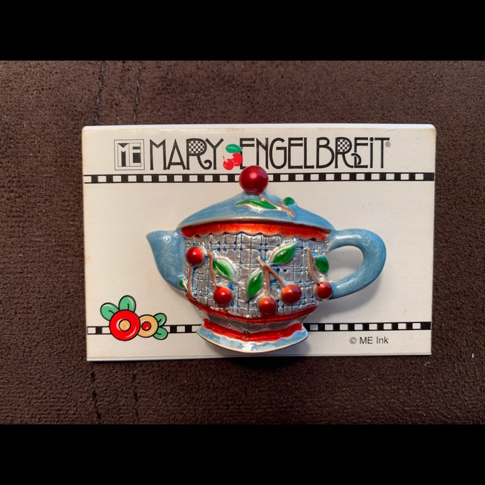 Mary Engelbreit Vintage Teapot Brooch